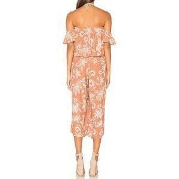 Minkpink Revolve Nusa Dua Off Shoulder Jumpsuit Paisley Print women’s size M - Picture 13 of 14
